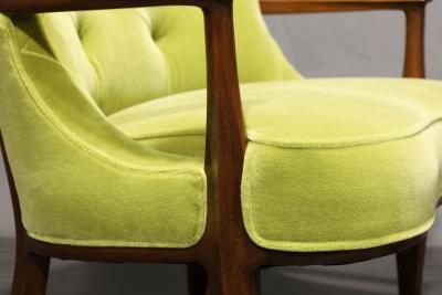 Edward Wormley Edward Wormley for Dunbar Janus Chair in Mohair