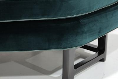 Edward Wormley Edward Wormley for Dunbar Janus Sofa in Raf Simons Velvet with Leather Trim