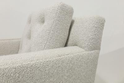 Edward Wormley Edward Wormley for Dunbar Lounge Chairs in Holly Hunt Boucle