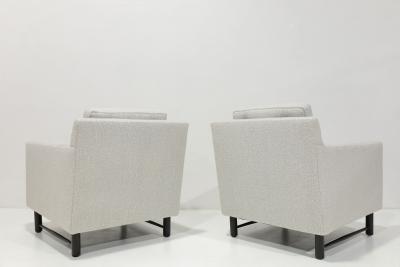 Edward Wormley Edward Wormley for Dunbar Lounge Chairs in Holly Hunt Boucle