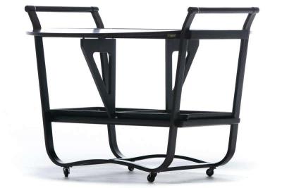 Edward Wormley Edward Wormley for Dunbar Mahogany Drop Leaf Bar Cart Model 4487 circa 1950