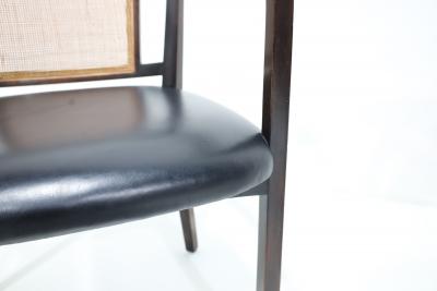 Edward Wormley Edward Wormley for Dunbar Mahogany and Cane Dining or Side Chairs