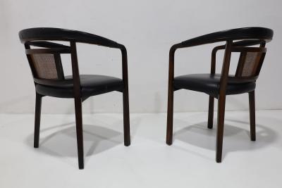 Edward Wormley Edward Wormley for Dunbar Mahogany and Cane Dining or Side Chairs