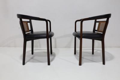 Edward Wormley Edward Wormley for Dunbar Mahogany and Cane Dining or Side Chairs