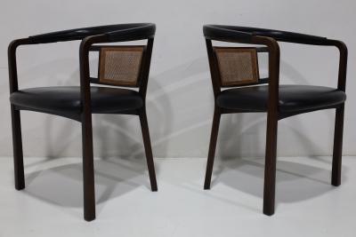 Edward Wormley Edward Wormley for Dunbar Mahogany and Cane Dining or Side Chairs