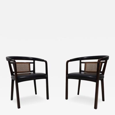 Edward Wormley Edward Wormley for Dunbar Mahogany and Cane Dining or Side Chairs