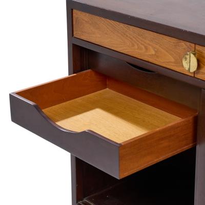 Edward Wormley Edward Wormley for Dunbar Mid Century Basketweave Rosewood and Mahogany Credenza