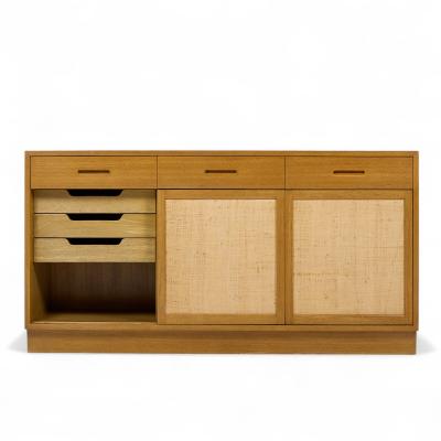 Edward Wormley Edward Wormley for Dunbar Mid Century Bleached Mahogany Credenza