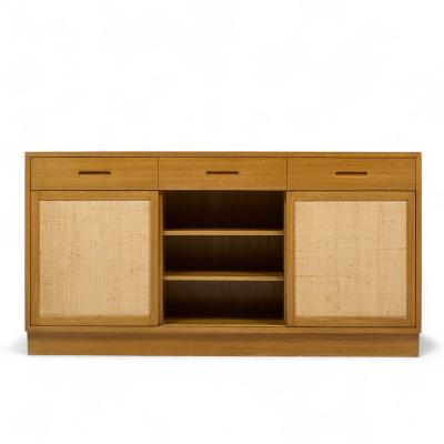 Edward Wormley Edward Wormley for Dunbar Mid Century Bleached Mahogany Credenza