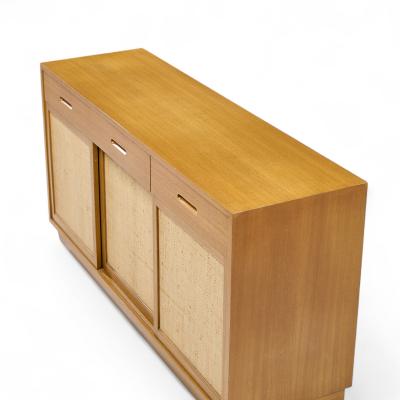 Edward Wormley Edward Wormley for Dunbar Mid Century Bleached Mahogany Credenza