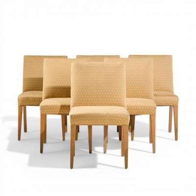 Edward Wormley Edward Wormley for Dunbar Mid Century Bleached Mahogany Dining Chairs Set of 6