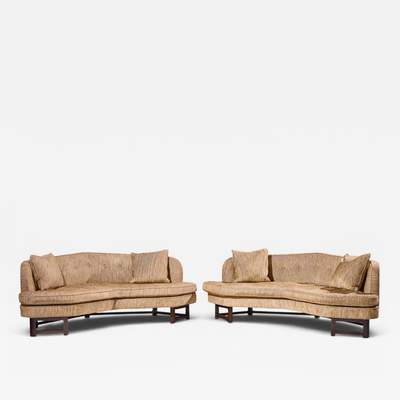 Edward Wormley Edward Wormley for Dunbar Mid Century Janus Sofas Pair