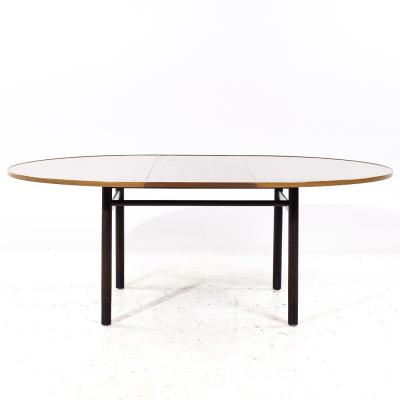 Edward Wormley Edward Wormley for Dunbar Mid Century Mahogany Expanding Dining Table w 1 Leaf