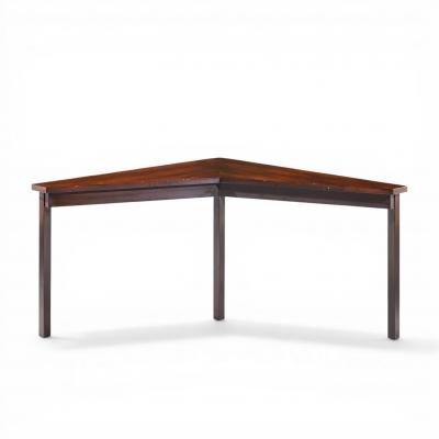 Edward Wormley Edward Wormley for Dunbar Mid Century Mahogany Janus Sofa Corner Table