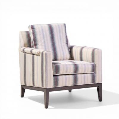 Edward Wormley Edward Wormley for Dunbar Mid Century Mahogany Lounge Chairs Pair