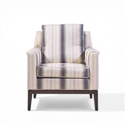 Edward Wormley Edward Wormley for Dunbar Mid Century Mahogany Lounge Chairs Pair