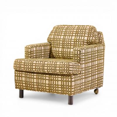 Edward Wormley Edward Wormley for Dunbar Mid Century Mahogany Lounge Chairs Pair