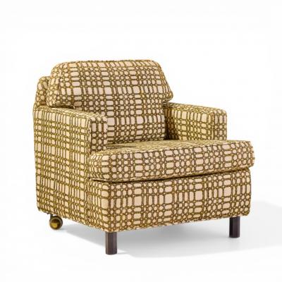 Edward Wormley Edward Wormley for Dunbar Mid Century Mahogany Lounge Chairs Pair