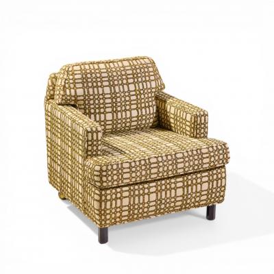 Edward Wormley Edward Wormley for Dunbar Mid Century Mahogany Lounge Chairs Pair