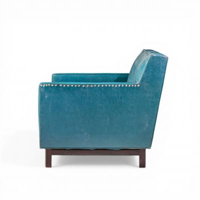Edward Wormley Edward Wormley for Dunbar Mid Century Mahogany Loveseat Settee Sofa
