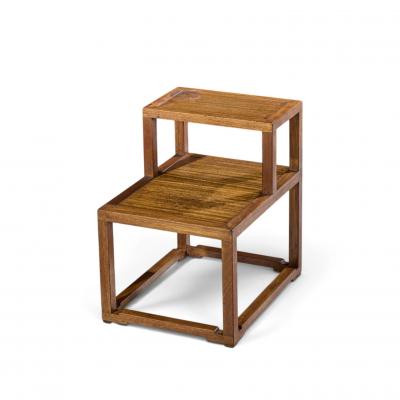 Edward Wormley Edward Wormley for Dunbar Mid Century Mahogany Step End Tables Pair