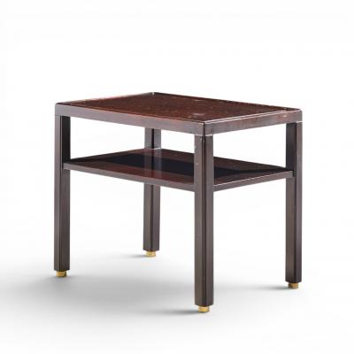Edward Wormley Edward Wormley for Dunbar Mid Century Mahogany and Brass Side End Tables Pair