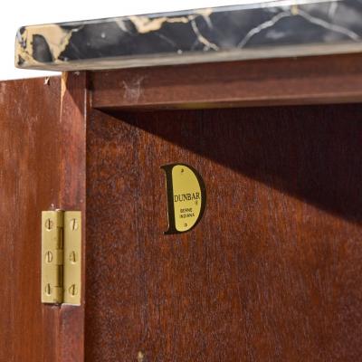 Edward Wormley Edward Wormley for Dunbar Mid Century Mahogany and Marble Credenza