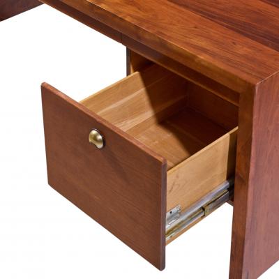 Edward Wormley Edward Wormley for Dunbar Mid Century Rosewood and Brass Executive Desk