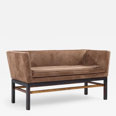 Edward Wormley Edward Wormley for Dunbar Mid Century Rosewood and Mahogany Settee Bench