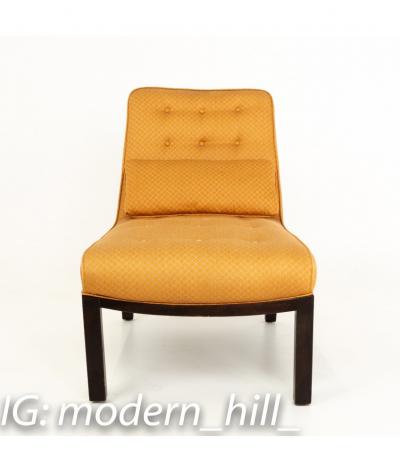 Edward Wormley Edward Wormley for Dunbar Mid Century Slipper Lounge Chairs Pair