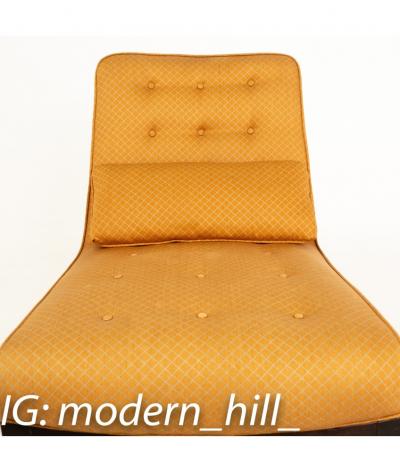 Edward Wormley Edward Wormley for Dunbar Mid Century Slipper Lounge Chairs Pair