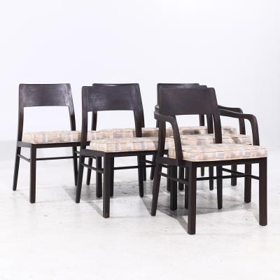 Edward Wormley Edward Wormley for Dunbar Mid Century Walnut Dining Chairs Set of 6