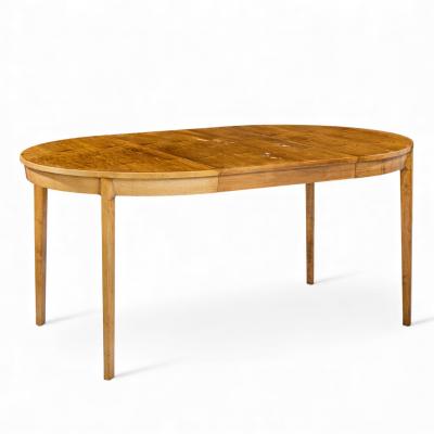 Edward Wormley Edward Wormley for Dunbar Mid Century Walnut Expanding Dining Table 4 Leaves
