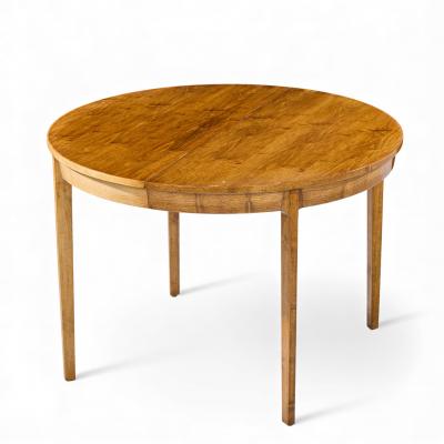 Edward Wormley Edward Wormley for Dunbar Mid Century Walnut Expanding Dining Table 4 Leaves