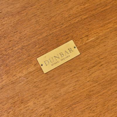 Edward Wormley Edward Wormley for Dunbar Mid Century Walnut and Brass Side End Tables Pair