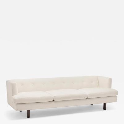 Edward Wormley Edward Wormley for Dunbar Model 2410 Sofa in Ivory Mid Century Modern Design