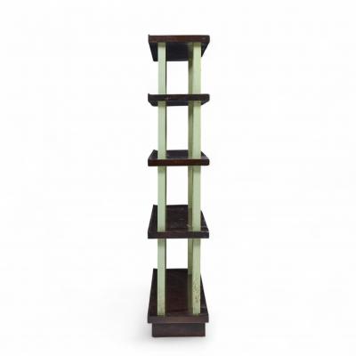 Edward Wormley Edward Wormley for Dunbar Model 4568 Lacquered Steel and Mahogany Bookcase