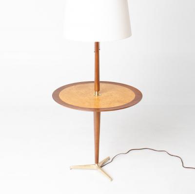 Edward Wormley Edward Wormley for Dunbar Model 4856 Snack Table Floor Lamp