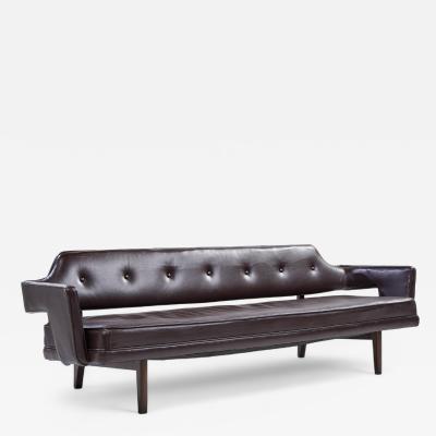 Edward Wormley Edward Wormley for Dunbar Model 486 Mid Century Bracket Back Sofa