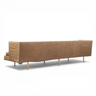 Edward Wormley Edward Wormley for Dunbar Model 4907A Mid Century Brass Leg Sofa
