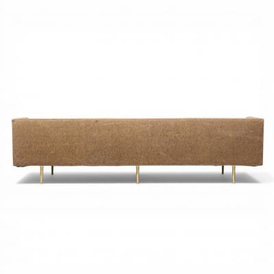 Edward Wormley Edward Wormley for Dunbar Model 4907A Mid Century Brass Leg Sofa