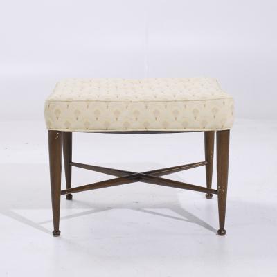 Edward Wormley Edward Wormley for Dunbar Model 5002 Mid Century Thebes Mahogany Stools Pair