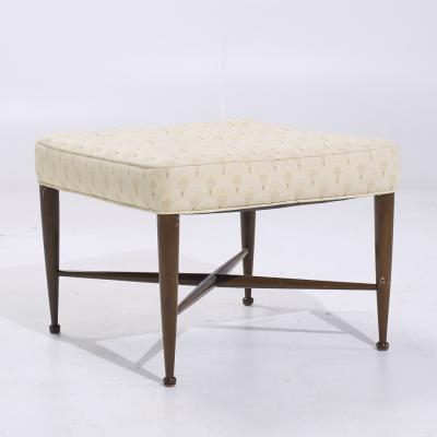 Edward Wormley Edward Wormley for Dunbar Model 5002 Mid Century Thebes Mahogany Stools Pair