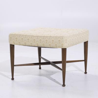 Edward Wormley Edward Wormley for Dunbar Model 5002 Mid Century Thebes Mahogany Stools Pair