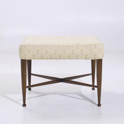Edward Wormley Edward Wormley for Dunbar Model 5002 Mid Century Thebes Mahogany Stools Pair