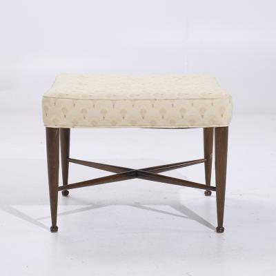 Edward Wormley Edward Wormley for Dunbar Model 5002 Mid Century Thebes Mahogany Stools Pair