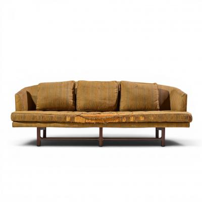Edward Wormley Edward Wormley for Dunbar Model 5244 Mid Century Mahogany Sofa