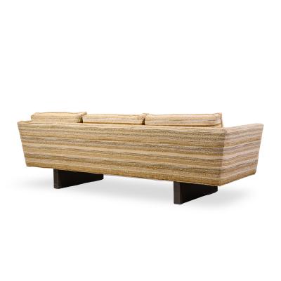 Edward Wormley Edward Wormley for Dunbar Model 5485A Mid Century Mahogany Angle Arm Sofa