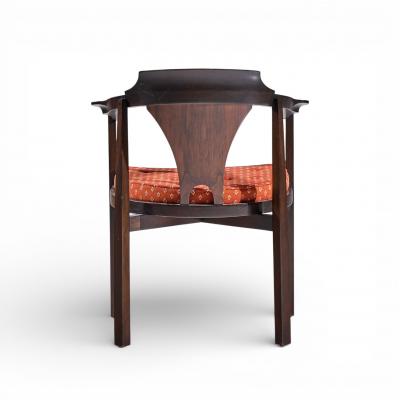 Edward Wormley Edward Wormley for Dunbar Model 935 Walnut and Rosewood Chairs Set of 8