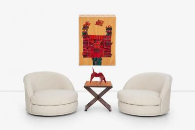 Edward Wormley Edward Wormley for Dunbar Occasional Table with Murano Mosaic Tiles